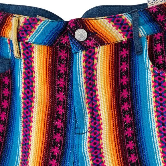 Pilcro Anthropologie Stripe Surf Shorts NWTs Size 31 Frayed Hem - Picture 5 of 11